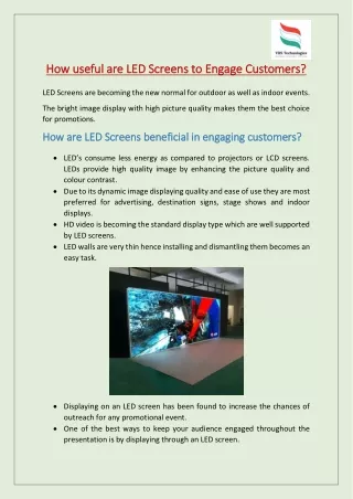 how how useful useful are led screens