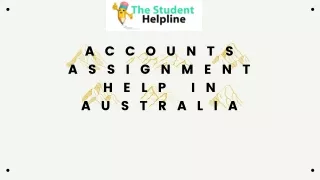 Accounts Assignment Help In Australia ppt