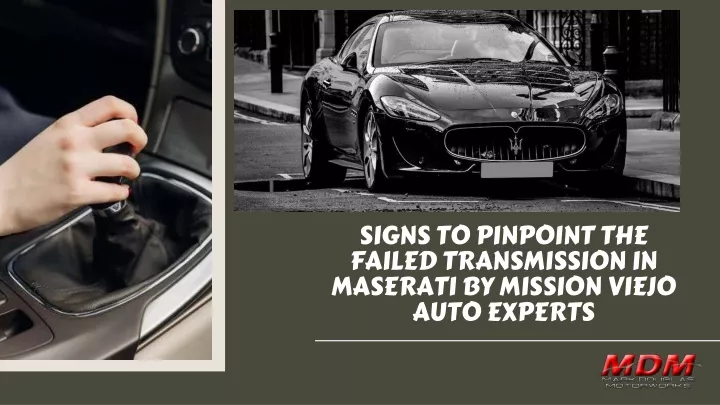 signs to pinpoint the failed transmission