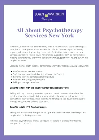 Get the Best Relationship Counseling in New York