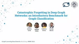 Forgetting in Deep Graph Networks