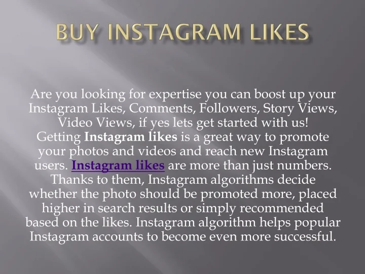 PPT - Buy Instagram Likes PowerPoint Presentation, free download - ID ...