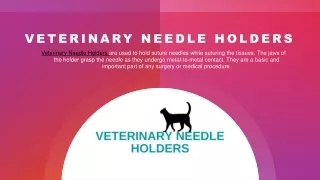 Veterinary Needle Holders