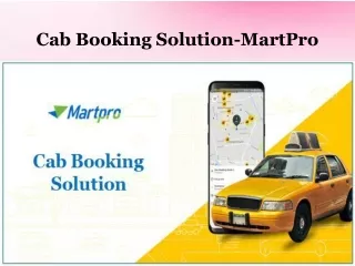 Cab Booking Solution