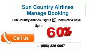 How to manage Sun Country Airline Booking?