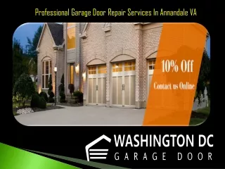 Professional Garage Door Repair Services In Annandale VA
