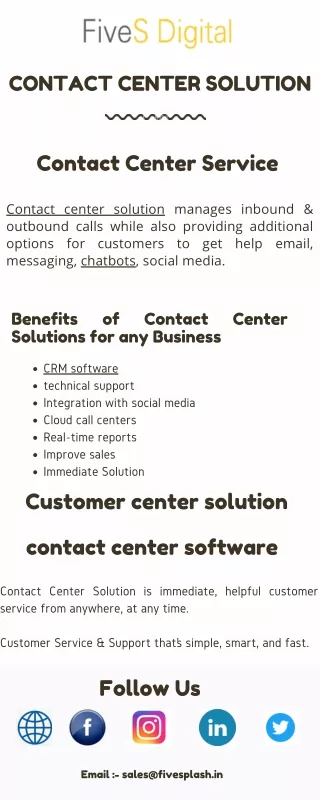 contact center solution