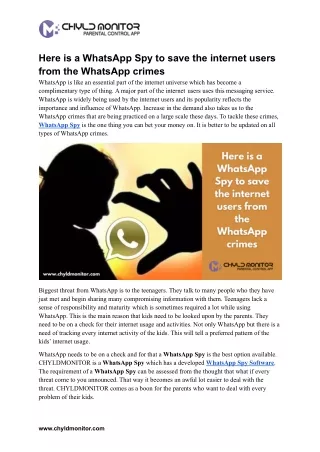 here is a whatsapp spy to save the internet users