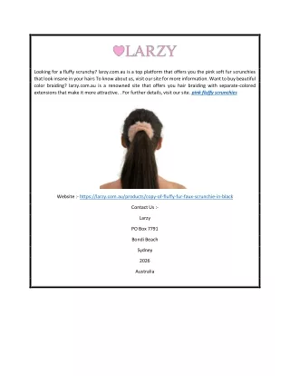 Pink Fluffy Scrunchies | Larzy.com.au