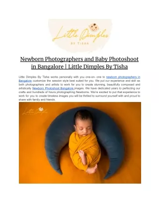 Newborn Photographers and Baby Photoshoot in Bangalore _ Little Dimples By Tisha