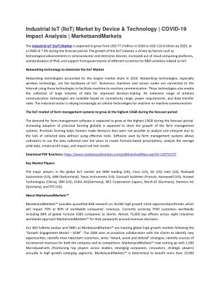 industrial iot iiot market by device technology