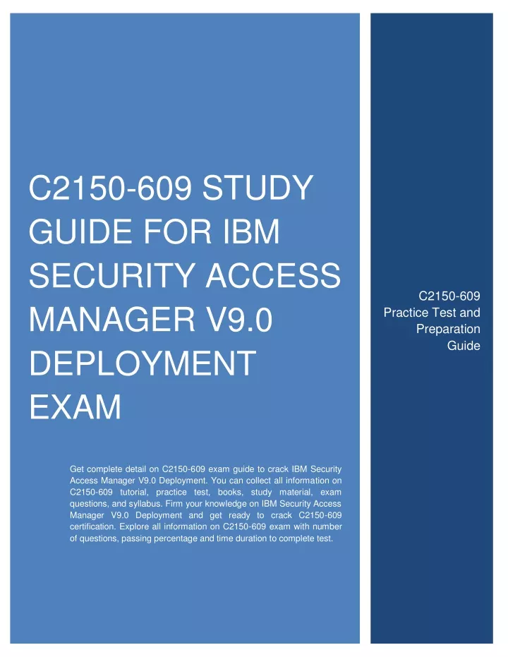c2150 609 study guide for ibm security access
