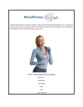 Gym Clothing Store for Men Online  Ntoofitness.com