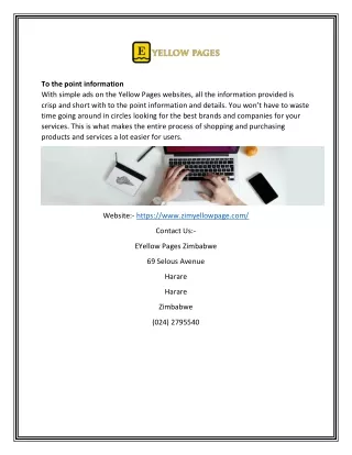 Yellow Page Business Directory | Zimyellowpage.com
