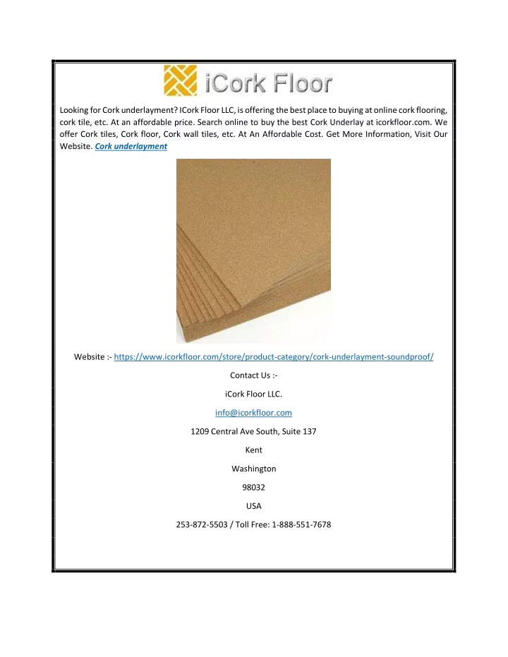 looking for cork underlayment icork floor