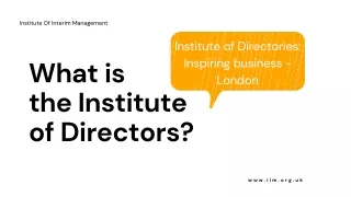 institute of interim management