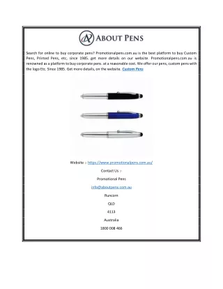 search for online to buy corporate pens