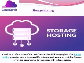 storage hosting