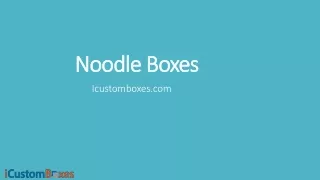 noodle boxes