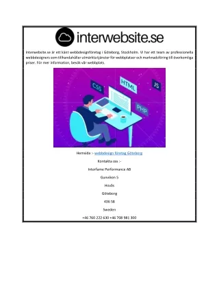 interwebsite se r ett k nt webbdesignf retag