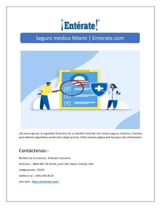seguro medico miami enterate com