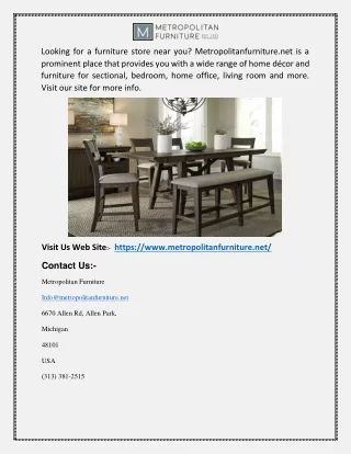 Furniture Stores | Metropolitanfurniture.net