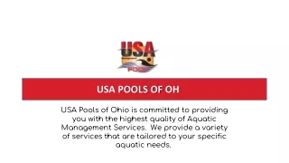 USA Pools of Ohio Pool Management | Ohio Pool Management | USA Pools of Ohio