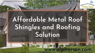 Best Metal Roofing Contractors Northern VA | Alpha Rain