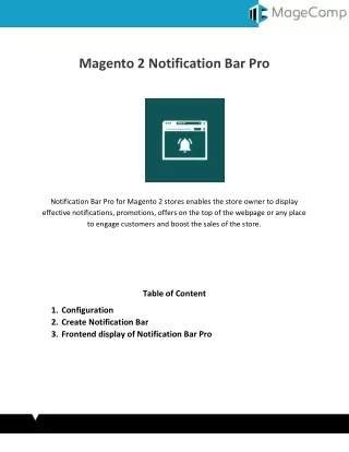 magento 2 notification bar pro