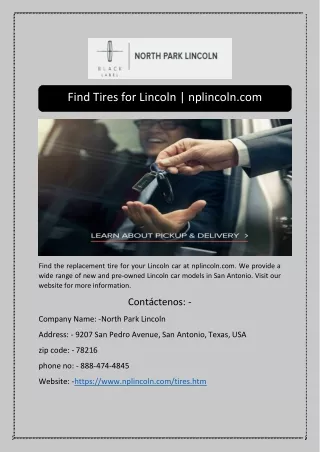 Find Tires for Lincoln | nplincoln.com