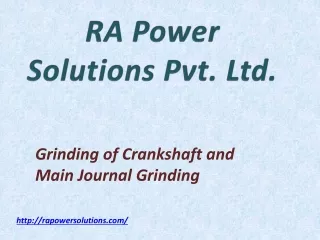 Grinding of Crankshaft and Crankshaft Repair Services