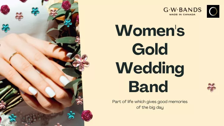 women s gold wedding band