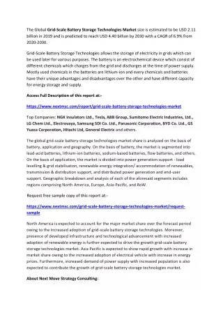 the global grid scale battery storage