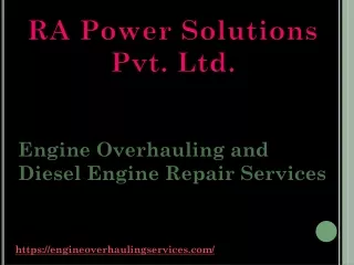 Engine Overhauling and Engine Overhaul Services