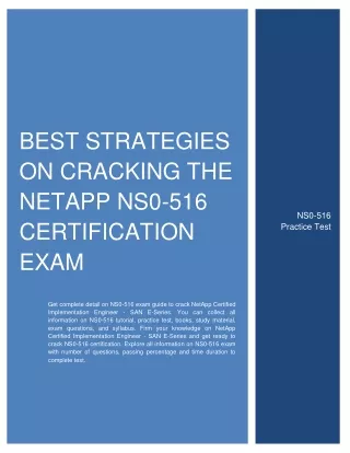 best strategies on cracking the netapp