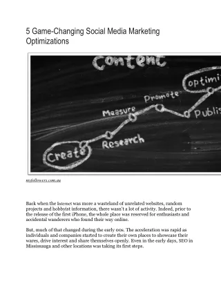 5 Game-Changing Social Media Marketing Optimizations