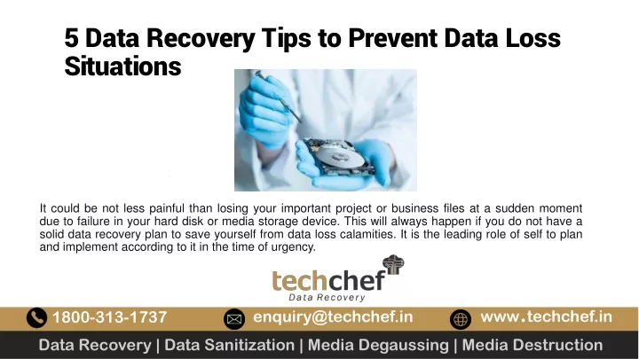 5 data recovery tips to prevent data loss situations