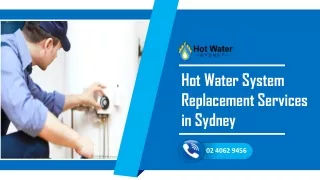 Hot Water System Replacement Services in Sydney