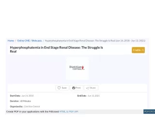 home online cme webcasts hyperphosphatemia