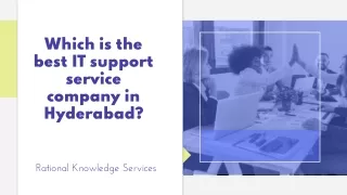 Best IT support service company in Hyderabad
