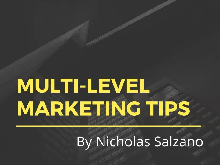multi level marketing tips