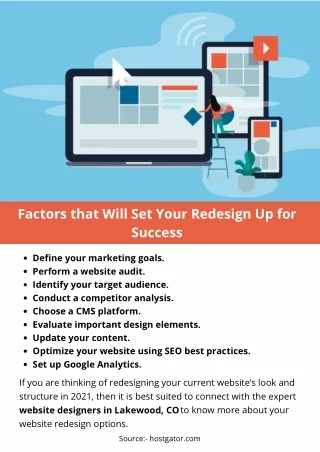 factors that will set your redesign up for success