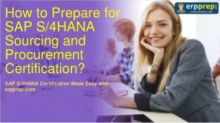 how to prepare for sap s 4hana sourcing