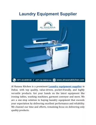 Laundry Equipment Supplier