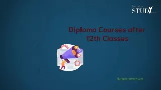 diploma courses after 12th classes