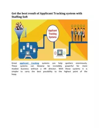 get the best result of applicant tracking system