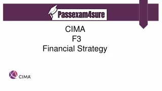 cima f 3 financial strategy