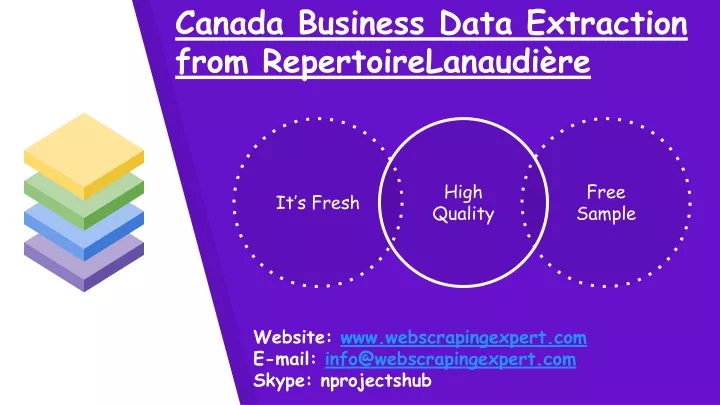 canada business data extraction from
