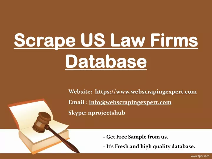 scrape us law firms database
