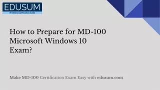 how to prepare for md 100 microsoft windows